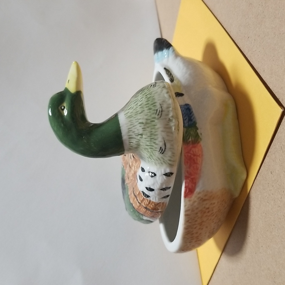 Porcelain Duck Candy Dish/Trinket Dish EUC #2